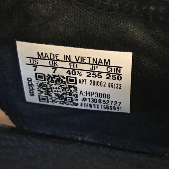 Womens Adidas ADILETTE SANDALS Black/Red HP3008 Size 7 - Picture 5 of 6